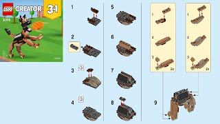 LEGO instructions  Creator  30578  German Shepherd Book 1 [upl. by Nicko]