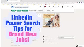 Top Power Tips for job searching on LinkedIn  free [upl. by Lemraj]