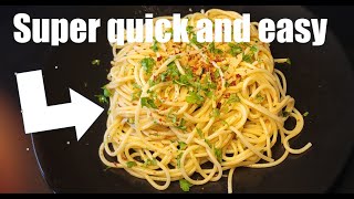 15 MINUTES SPAGHETTI AGLIO E OLIO [upl. by Nahc]