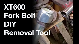 XT600 stubborn fork bolt DIY removal tool [upl. by Mitinger]