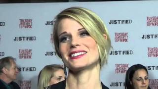 JUSTIFIED Premiere Walton Goggins amp Joelle Carter [upl. by Razaile]