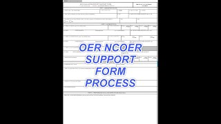 OER and NCOER Support Form Process Explained [upl. by Mian693]