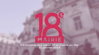 CEREMONIE VOEUX MAIRIE 18ème [upl. by Sathrum]