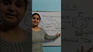 Super Easy Trick to learn Reimer Tiemann Reaction shorts class12chemistry boards Salicyldehyde [upl. by Nelda]