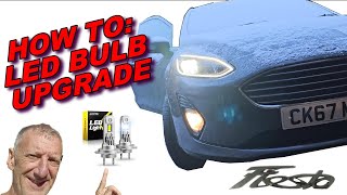 Upgrade your Ford Fiesta Mk8 headlights with H7 LED bulbs now [upl. by Anum]