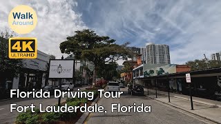 【4K60】 Florida Driving Tour Fort Lauderdale Florida [upl. by Allcot]