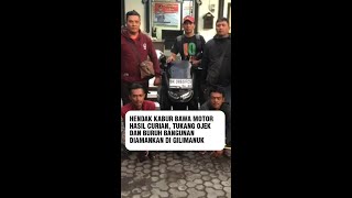 Hendak Kabur Bawa Motor Hasil Curian Tukang Ojek dan Buruh Bangunan Diamankan Polisi di Gilimanuk [upl. by Gnivri968]