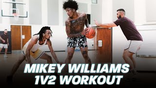 Mikey Williams 1v2 Workout With NBA Skills Coach Ryan Razooky [upl. by Willcox]