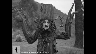 Charlie Chaplin  Disguised as a Tree  Shoulder Arms clip [upl. by Bower]