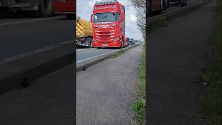 SCANIA V8  Truckfest Lincoln leave [upl. by Yrelav731]