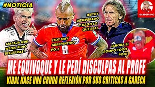 ARTURO VIDAL pide PERDON a GARECA en CONFERENCIA DE PRENSA y DICE que ES EL MEJOR DT DEL MUNDO [upl. by Annoiek]