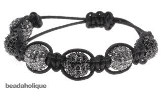 How to Make a Shambhala Bracelet Part I Macrame Square Knots [upl. by Elamaj]