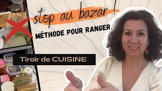 Méthode pour ranger sa cuisine 💨  6 étapes à suivre pour dire STOP🙅‍♀️❌ au bazar dans vos tiroirs [upl. by Suqram]