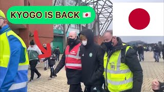 KYOGO Furuhashi ARRIVING AT CELTIC PARK BEFORE THE DUNDEE GAME 古橋 亨梧 🇯🇵🇯🇵 [upl. by Regdirb]