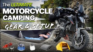 The Ultimate Motorcycle Camping Gear Setup [upl. by Reis]