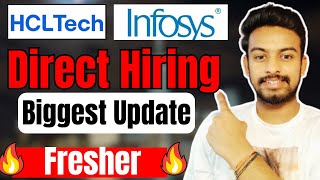 HCLTECH Infosys Direct Hiring  OFF Campus Drive For 2025 2024 2023 Batch  Fresher Jobs [upl. by Elstan]