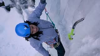 Hyalite Canyon Ice Climbing The Good Looking One [upl. by Lanam705]