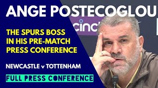 FULL PRESS CONFERENCE Including Embargoed Section Ange Postecoglou Newcastle v Tottenham [upl. by Domph]