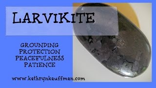 Larvikite Gemstone Viking Energy For Grounding Patience and Peace [upl. by Ativak640]