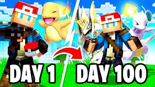 I Spent 100 Days in MINECRAFT PIXELMON… Here’s What Happened [upl. by Rodnas]