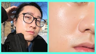 Trying the Korean Skincare Trend Glass Skin Routine [upl. by Ahsitaf847]