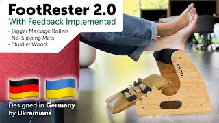 FootRester™ 20  Upgraded 3in1 Under Desk Foot Relief [upl. by Aicilaf]