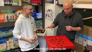 Party und Familienspiel Kluster Magnet Spiel Drachengrube Ravensburg [upl. by Rondon]