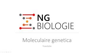 Moleculaire genetica  translatie  HAVOVWO [upl. by Audris452]