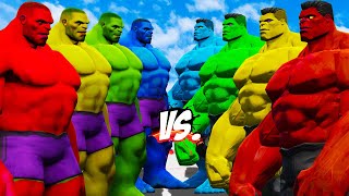 HULK COLORS BATTLE  HULK BATTLE EPIC SUPERHEROES WAR [upl. by Voletta]