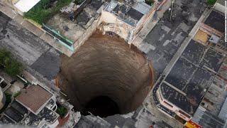 5 Largest Sinkholes Caught On Camera [upl. by Nnyleuqcaj]