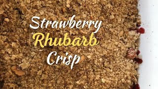 The Best Rhubarb Strawberry Crisp  Easy Strawberry Rhubarb Crumble [upl. by Nassi]