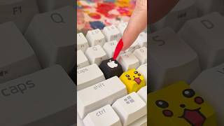 🍎APPLE🍏 keycap 😱😳 apple keyboard art posca drawing artist markers [upl. by Yajiv749]