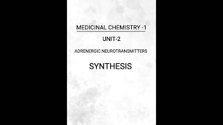 ADRENERGIC NEUROTRANSMITTERS synthesis pharmacy writtennotes shorts [upl. by Harden565]