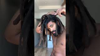 Separating my imperfect Locs dreadlocks freeformlocs [upl. by Ara]