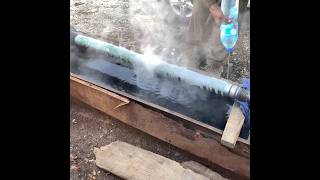 How to Straighten Hydraulic Cylinder Bent Rod with Amazing Skills [upl. by Domonic913]