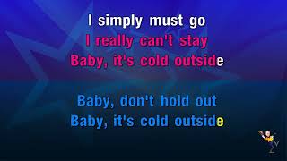 Baby Its Cold Outside  Idina Menzel amp Michael Buble KARAOKE [upl. by Reldnahc]