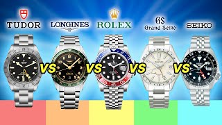 Ranking The Best GMT Watches You Can Buy  Rolex vs Tudor vs Grand Seiko vs Longines vs Seiko [upl. by Dnumde]