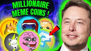 BEST MEME COINS TO BUY NOW Millionaire Potential 🤑💎 SUPER URGENT 💎 Realistic Analysis 🔥 [upl. by Maroney]