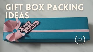 how to pack a gift box for penpencilgift box packing ideasorigami gift boxjskgallery [upl. by Atirehgram]