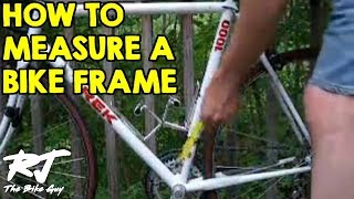 How To Measure A Bike Frame [upl. by Yllier427]