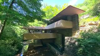 Frank Loyd Wrights FALLING WATER Mansion video Pennsylvania USA [upl. by Lorna]