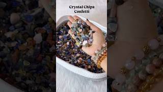 Crystal chips Confetti crystals crystalasmr [upl. by Ileak]