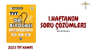 Birinci Hafta Soru Çözümü TYT Biyoloji Kampı Konu Anlatımı 9Sınıf 2023 Tayfa [upl. by Entirb]