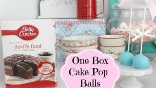 Easy one box cake pops [upl. by Kinch]