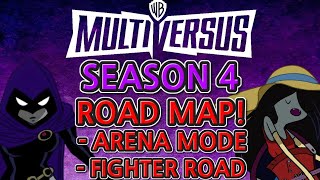 MultiVersus SEASON 4 Raven amp Marceline REVEAL Season 4 Roadmap NEW Fighter Mode Two Battle Passes [upl. by Schilling312]