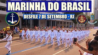 Veja o Desfile da Marinha do Brasil  Fuzileiros Navais no 7 e Setembro do Rio de Janeiro  RJ [upl. by Isma912]