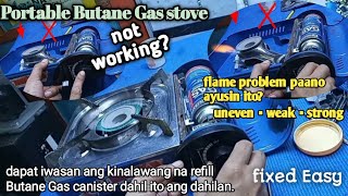 portable Butane Gas stovenot workingflame uneven▪︎weak▪︎strongFix easyasahanmokapartners [upl. by Ignacia]