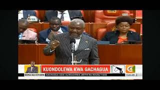 Otiende Amollo destroys Deputy Gachagua During Live impeachment motion in Parliament Today [upl. by Suivatco]