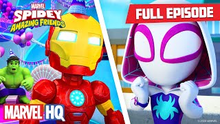 Surprise Party Surprise 🥳  Full Episode  Spidey and His Amazing Friends  disneyjunior MarvelHQ [upl. by Kcirrej38]