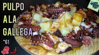 PULPO A LA GALLEGA  A Galician style octopus Perfectly cooked boiled octopus Récipe [upl. by Themis]